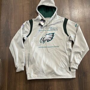 Nike Philadelphia Eagles XXL Sideline Hoodie – Gray Therma-Fit – NWT rare